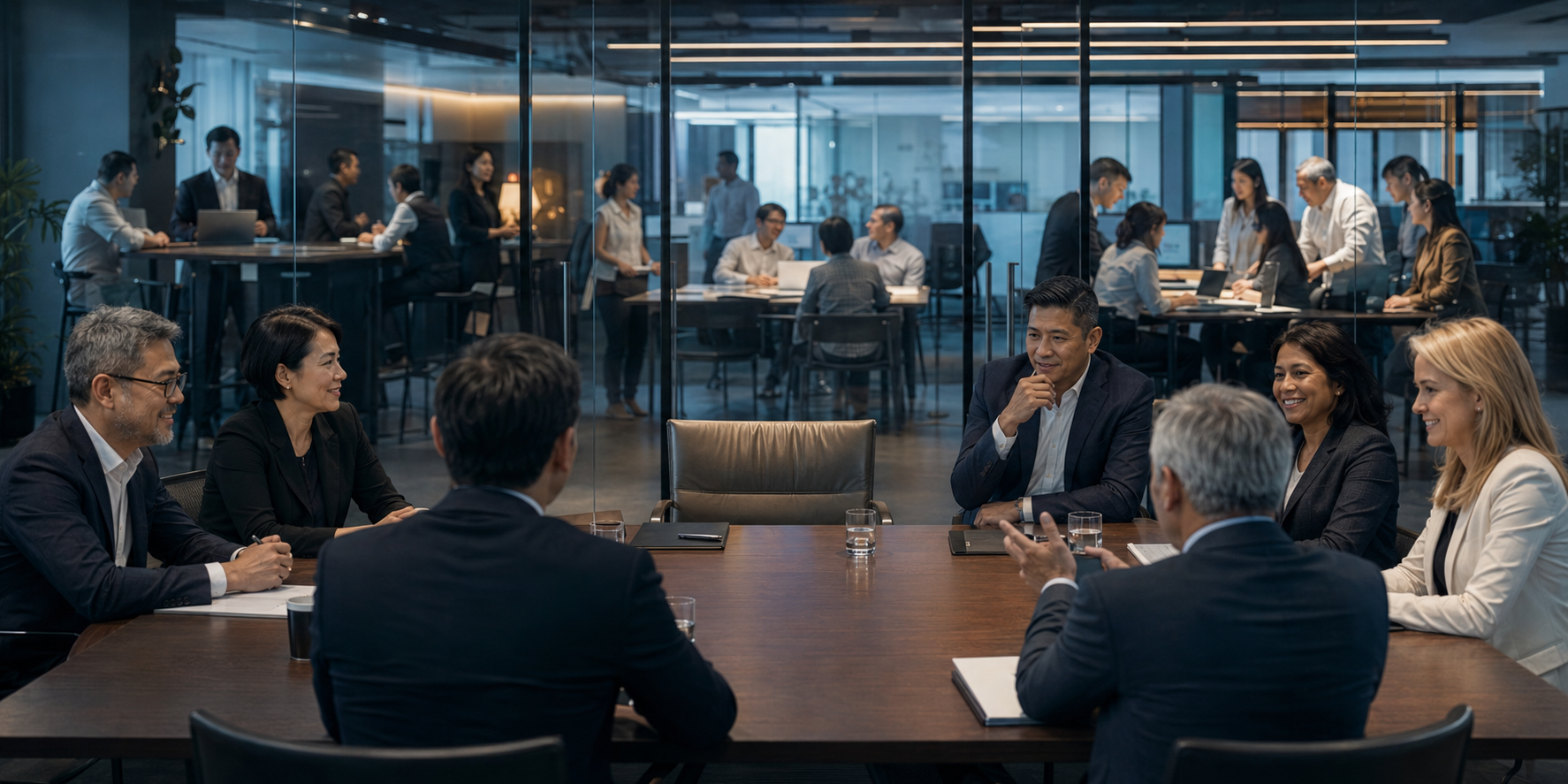 Collective leadership with operational teams acting confidently behind them